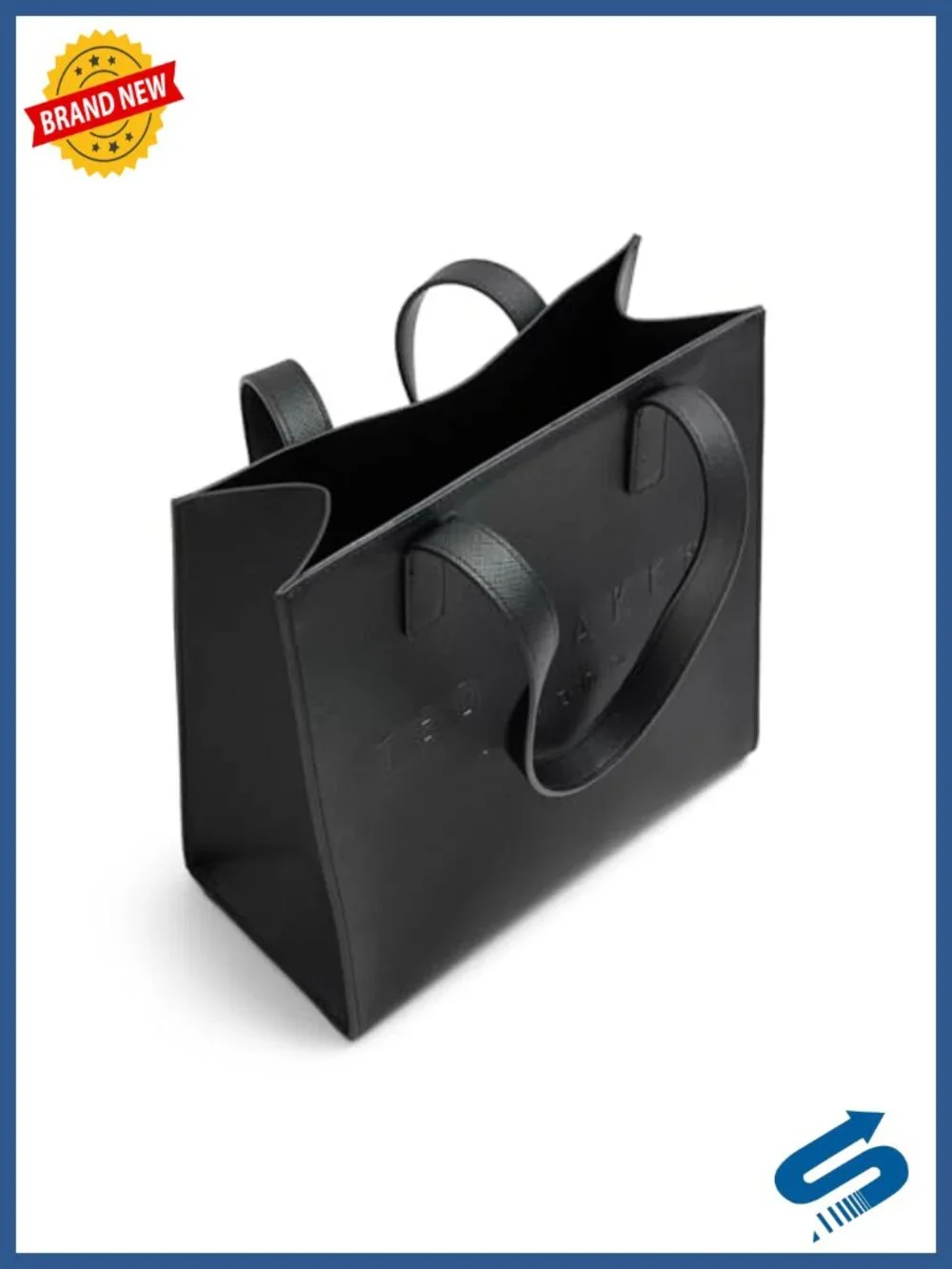 PU Tote Bag with Shoulder Straps - Roomy Interior, Structured Silhouette